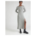 Abercrombie & Fitch Pletené šaty  sivá