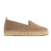 Manebi Espadrilky Suede Flat Espadrilles K 1.9 N0 Sivá