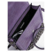 Fialová dámska kabelka s krokodílím vzorom Versace Jeans Couture
