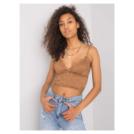 OCH BELLA Brown lace top