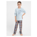 TARO Chlapčenské pyžamo Parker3084 zz31-sv.modrá