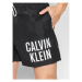 Calvin Klein Swimwear Plavecké šortky Medium KM0KM00739 Čierna Regular Fit