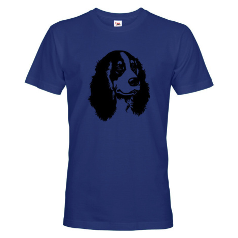 Pánske tričko pre psíčkarov alebo poľovníkov s motívom kokeršpaniela