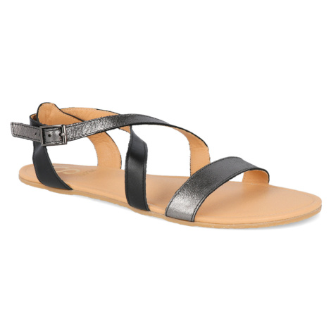 Barefoot sandále Shapen - Calla Black čierne