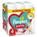 PAMPERS Active Baby-Dry Pants Nohavičky plienkové jednorazové 4 (9-15 kg) - MESAČNÁ ZÁSOBA
