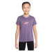 Nike NK DF TEE VNECK LGD ESSNTL+ Dievčenské tričko, fialová, veľkosť