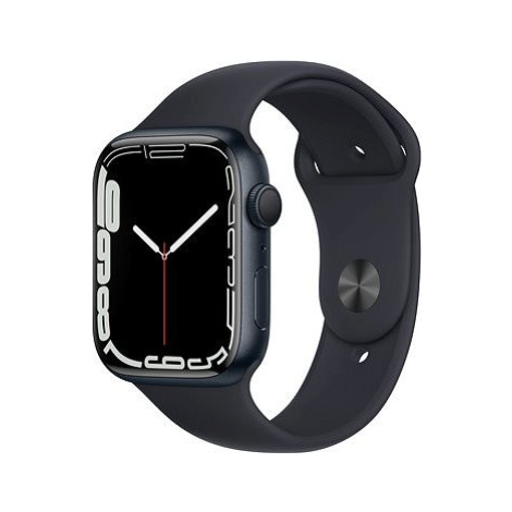 Apple Watch Series 7 45 mm Polnočno sivý hliník s polnočným športovým remienkom
