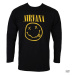 Tričko metal PLASTIC HEAD Nirvana Happy Face LOGO Čierna