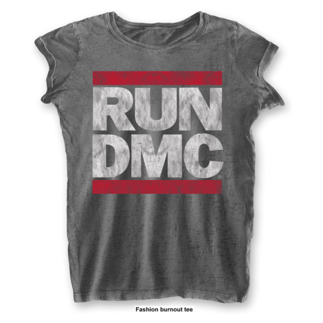 Run-DMC tričko DMC Logo Šedá