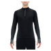 Men's UYN Running Exceleration Shirt LS Zip Up Black