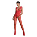 Passion ECO BS003 red - Bodystocking Farba: Červená