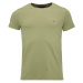 Tommy Hilfiger STRETCH SLIM FIT Pánske tričko, khaki, veľkosť