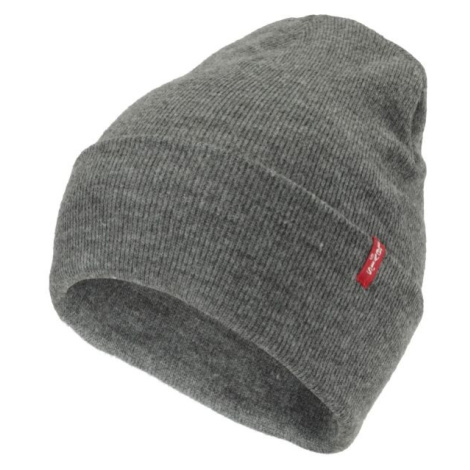 Levi's&reg; SLOUCHY RED TAB BEANIE Pánska zimná čiapka, sivá, veľkosť