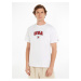 White Mens T-Shirt Tommy Jeans Modern Sport - Men