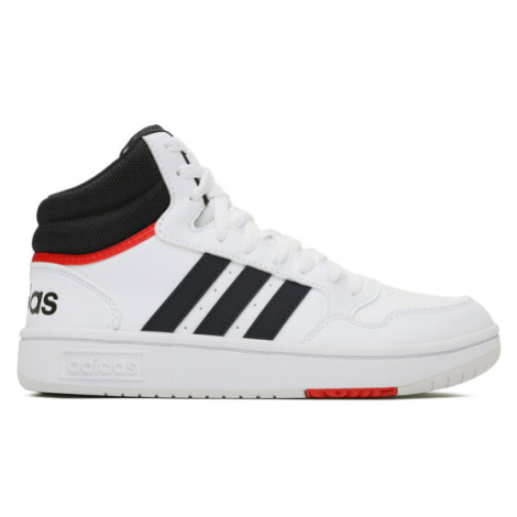 Adidas Sneakersy Hoops 3.0 Mid GY5543 Biela