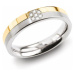 Boccia Titanium Úžasný prsteň z titánu s diamantmi 0129-06 57 mm