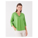 LC Waikiki Women's Loose Collar Plain Blouse