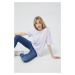 Bavlnené tričko Converse fialová farba, jednofarebný