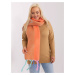 Orange women's winter scarf