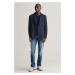 SAKO GANT SLIM COTTON-LINEN JERSEY BLAZER DARK NAVY MELANGE