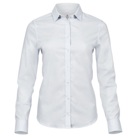Tee Jays Dámska strečová košeľa TJ4025 White