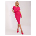 Fuchsia basic set with midi dress RUE PARIS