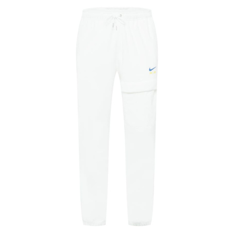 Nike Sportswear Nohavice  modrá / žltá / biela