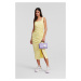 Šaty Karl Lagerfeld Gathered Stretch Dress Elfin Yellow