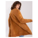 Women's camel cardigan with pockets