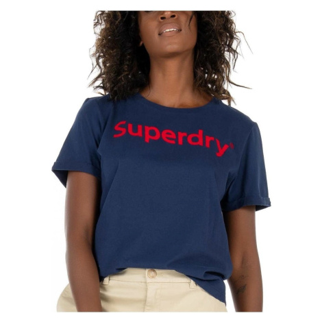 Superdry  -  Tričká s krátkym rukávom Modrá
