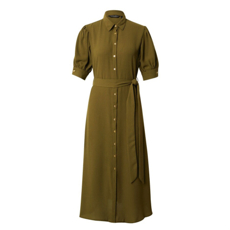Dorothy Perkins Košeľové šaty  olivová