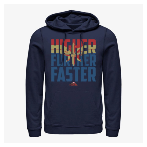 Queens Captain Marvel - Higher Faster Fill Unisex Hoodie Navy Blue