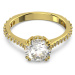 Swarovski Nádherný pozlátený prsteň s kryštálmi Constella 5642619 52 mm