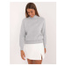 Light grey turtleneck sweater