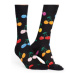 Happy Socks Ponožky Vysoké Unisex CHE01-9002 Čierna