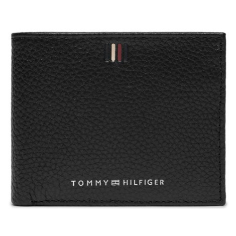 Tommy Hilfiger Veľká pánska peňaženka Th Central Mini Cc Wallet AM0AM11854 Čierna