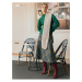 Koton Women's Skirtly Yours Styled By Melis Agazat - Plaid Midi Skirt
