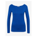 Tričká s dlhým rukávom pre ženy ORSAY - modrá