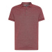 Tommy Hilfiger Polo tričko - MOULINE TIPPED SLIM POLO červené