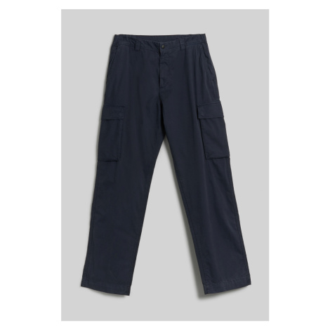 Nohavice Woolrich Gabardine Cargo Pant Melton Blue