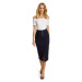 Made Of Emotion Woman's Skirt M348 Navy Blue