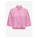 Pink women's cropped shirt ONLY Astrid - Women