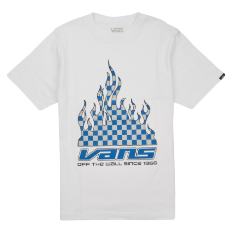 Vans  REFLECTIVE CHECKERBOARD FLAME SS  Tričká s krátkym rukávom Biela