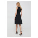 Šaty Lauren Ralph Lauren čierna farba,mini,áčkový strih,250865006