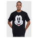 MT Upscale Tričko 'Disney 100 Mickey Face'  grenadínová / čierna / biela