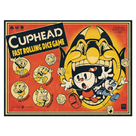 USAopoly Cuphead Fast Rolling Dice Game
