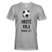 Pánské tričko s potlačou Ihrisko volá musím ísť  - tričko pre milovníkov futbalu