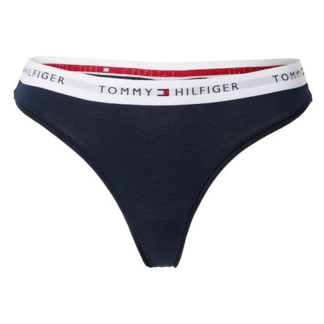 Tommy Hilfiger Underwear Tangá  námornícka modrá / červená / šedobiela