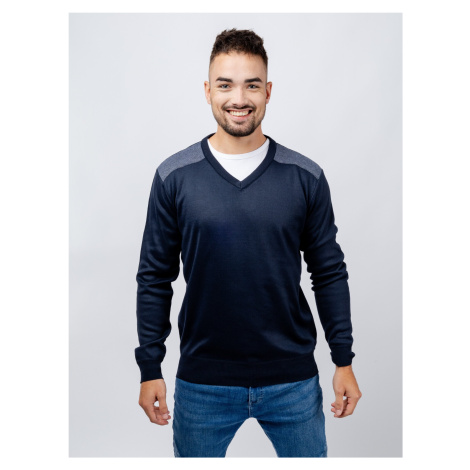 Man sweater GLANO - dark blue