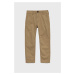 Detské nohavice Abercrombie & Fitch hnedá farba, jednofarebné